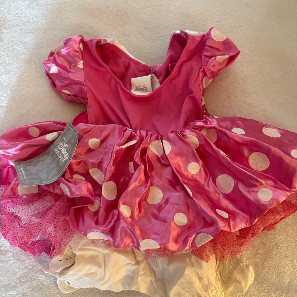 Disney Pink Polka Dot Kids Costume Dress